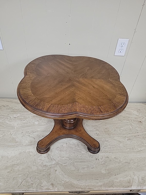 Drexel Heritage Baricini Burl Wood End Table Mid-Century