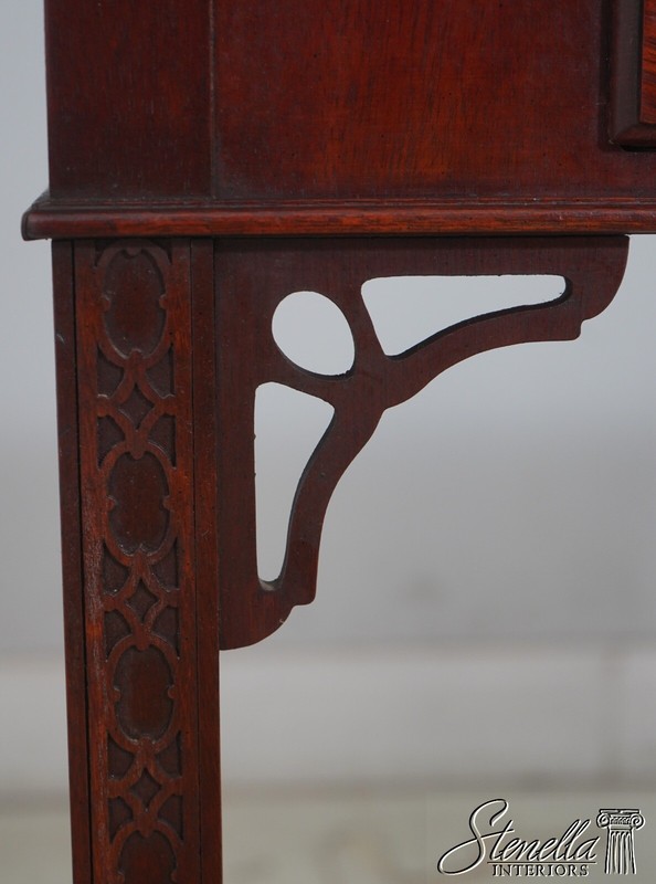 L68632: Chippendale Style Burl Walnut & Mahogany Sofa Table gallery
