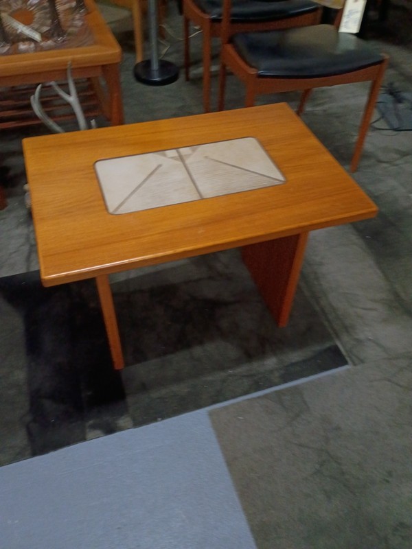 Pair Tile Top Danish Modern Gangso Mobler Tables side end MCM Mid Century gallery