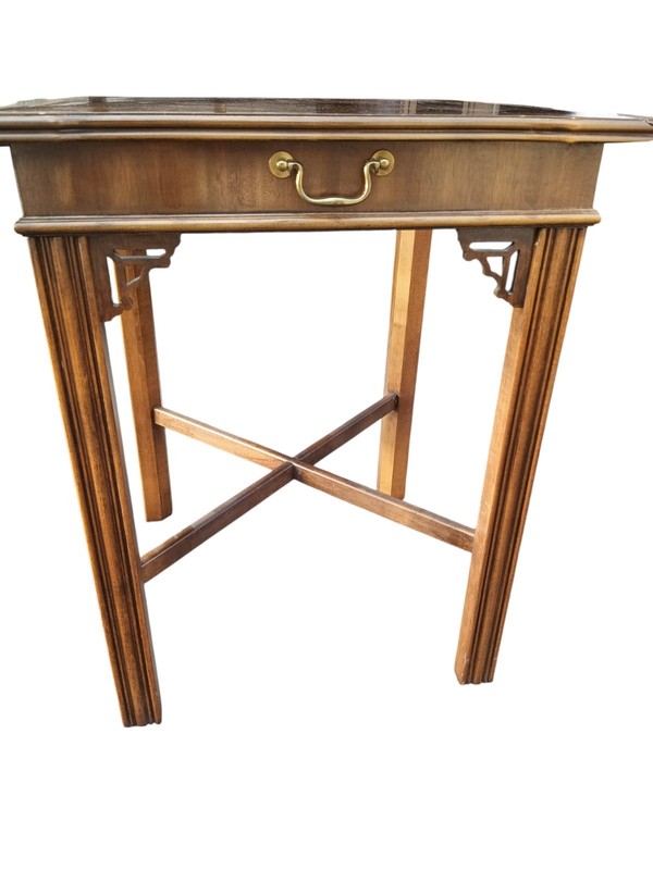 Exquisite Edwardian Rosewood Inlaid Side Table by Lane Furniture gallery