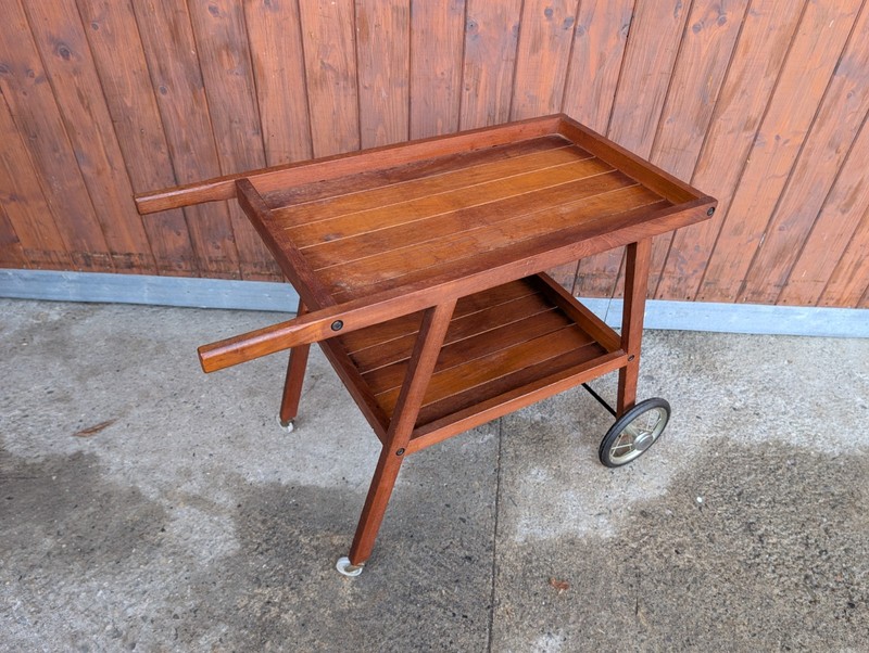 Teak Serving Trolley Tea Cart 60s Table Danish Modern Bar Cart Side Table gallery