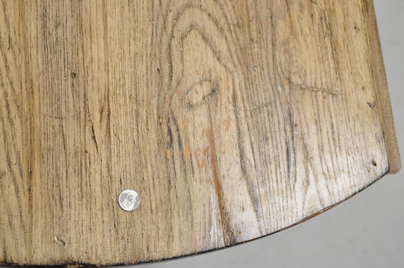 French Country Style Oval Drop Leaf Farmhouse Pine Woodgrain Dining Room Table gallery