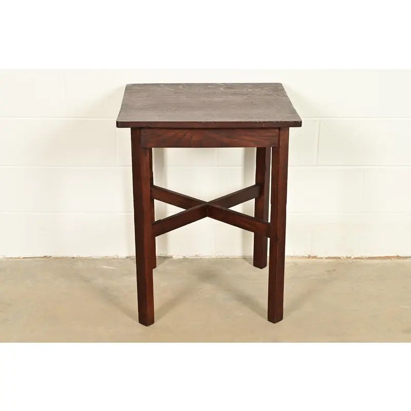 Stickley Brothers Style Mission Oak Arts & Crafts Side Table, Circa 1910