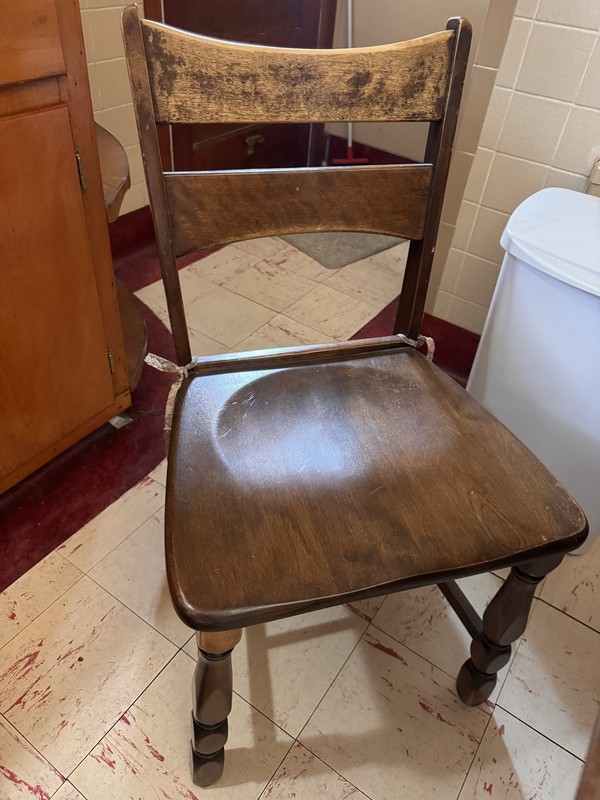 Vintage Solid Wood Tables With Hidden Extensions And 4 Chairs gallery