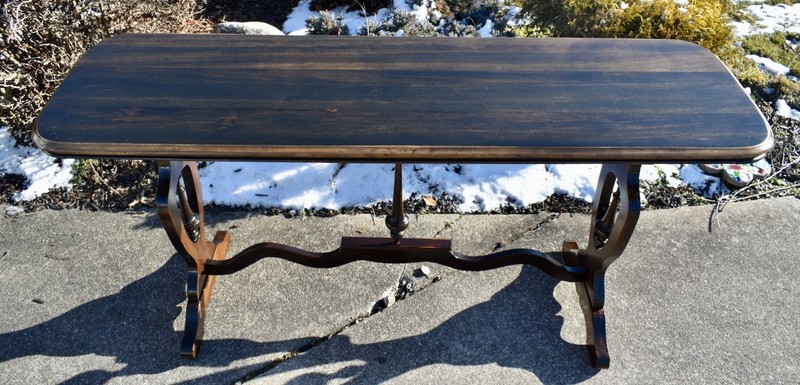 Vintage Walnut Jacobean Style Console/Sofa Table gallery