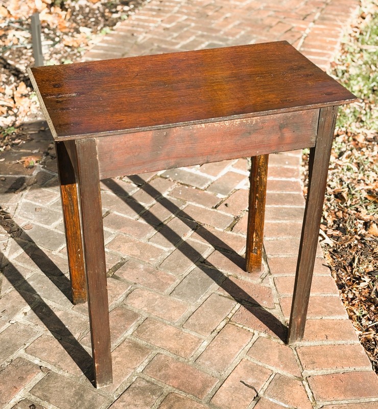 19th Century George III Oak Lowboy Table -- Shipping Available gallery