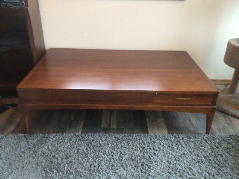 Mid Century Modern Walnut Coffee Table by Lane Furniture