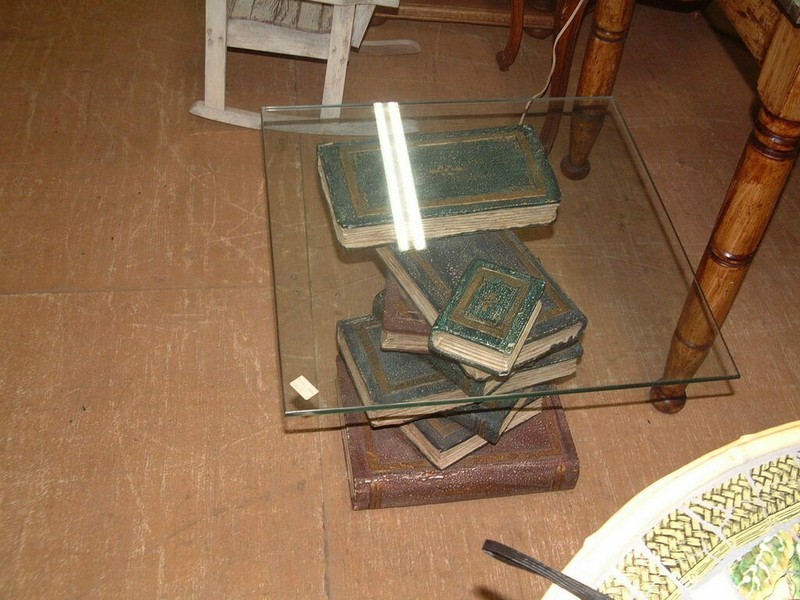 Table Vintage "Book" End Lamp or Couch Table, 20 X 20 Wide X 17 Height gallery