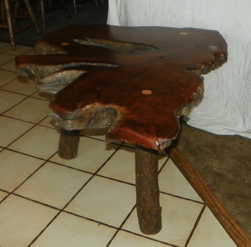 Rustic Cedar Slab Coffee Table / End Table (CT-2) gallery