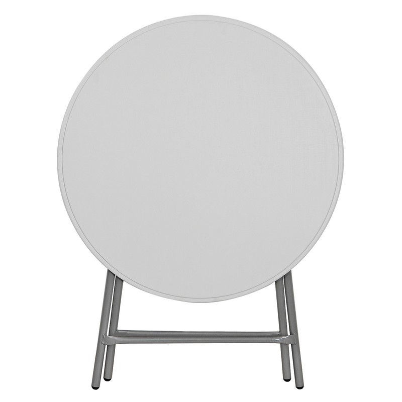 32Inch Round Folding Table Plastic Dining Utility Table Furniture Outdoor Indoor gallery