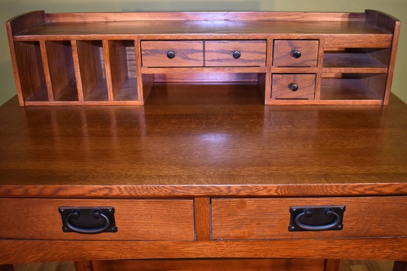 Mission Style Library Table with Removable Organizer gallery