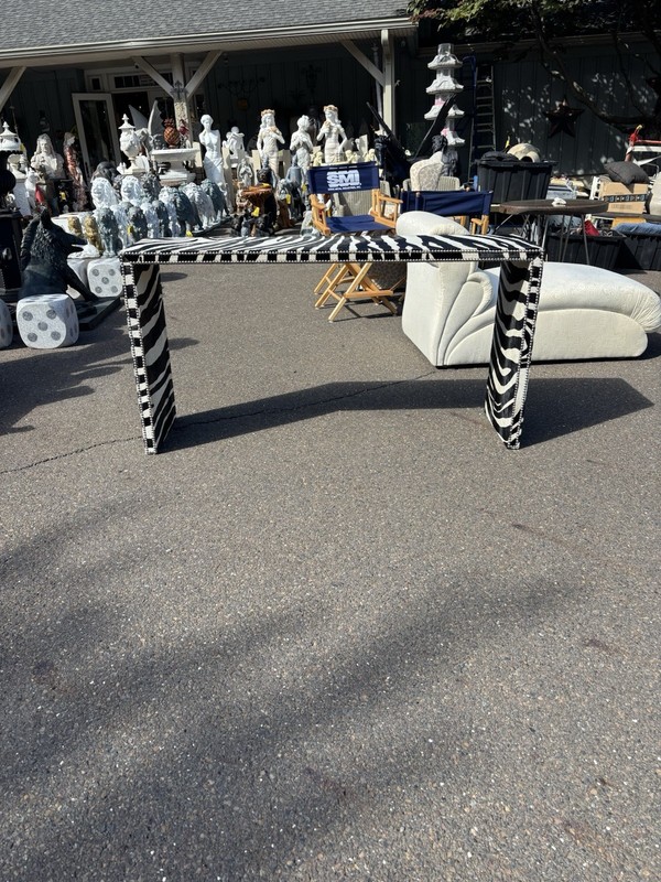 Vintage Ferguson Copeland Zebra Console Table