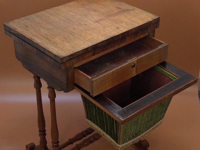 Antique Game Table Chess, Backgammon, Cribbage gallery