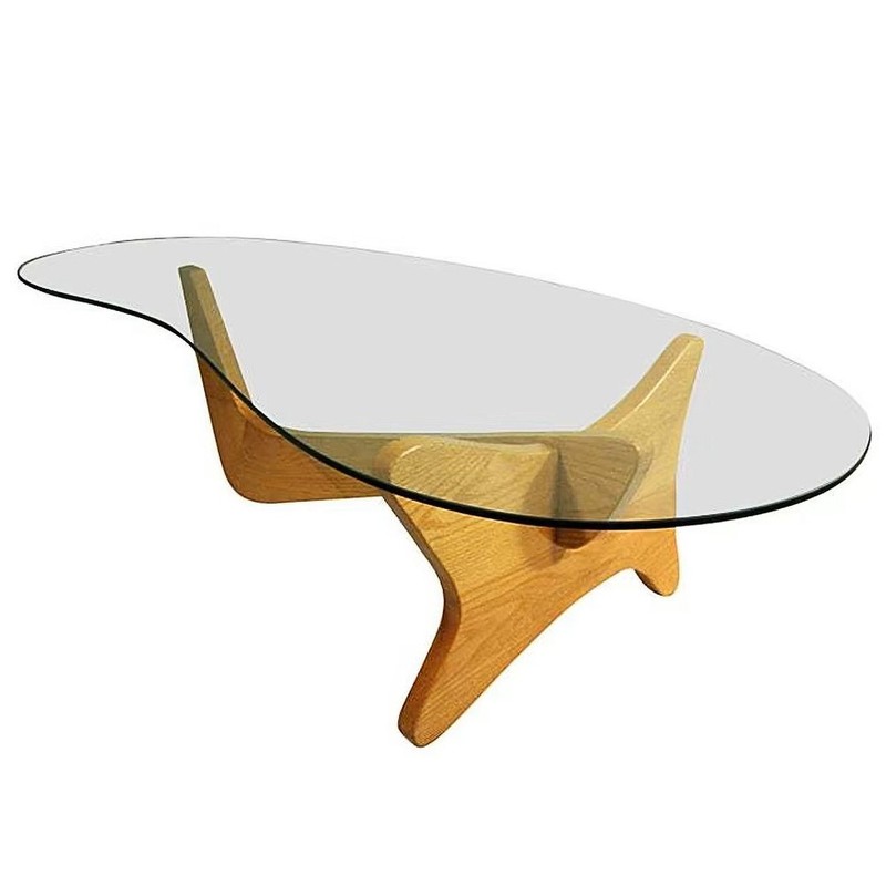 Mid-Century Noguchi Style Biomorphic “Airplane” Coffee Table