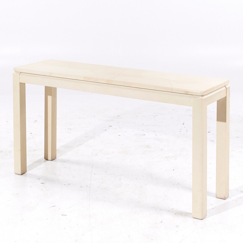 Faux Goat Skin Postmodern Console Table gallery