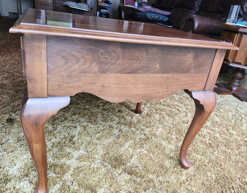Jamestown Sterling Queen Anne side table with drawer gallery