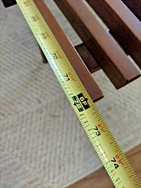 Mid Century Modern Expanding Slat Coffee Table Bench Vintage Made In Yugoslavia gallery