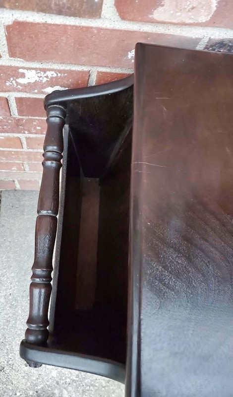 Antique Magazine Cabinet Flame Mahogany 34x33x13 Available For Pickup gallery