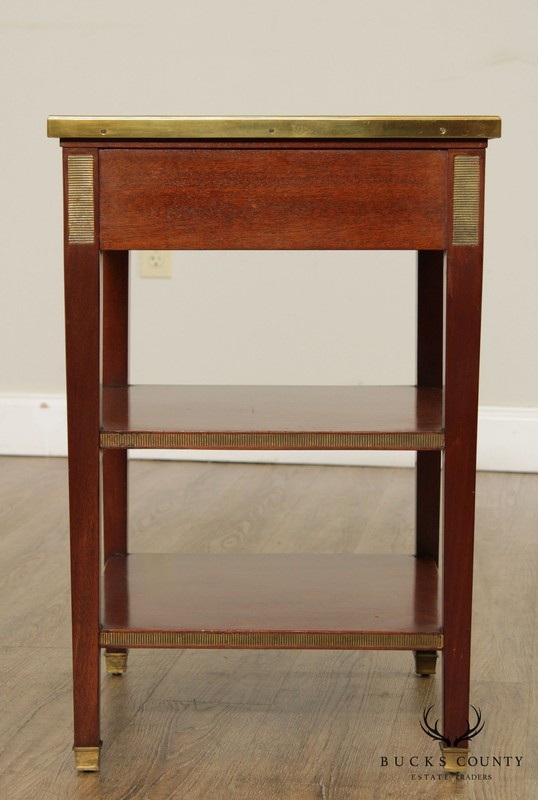 Edward Garratt Directoire Style Mahogany Marble Top Side Table gallery