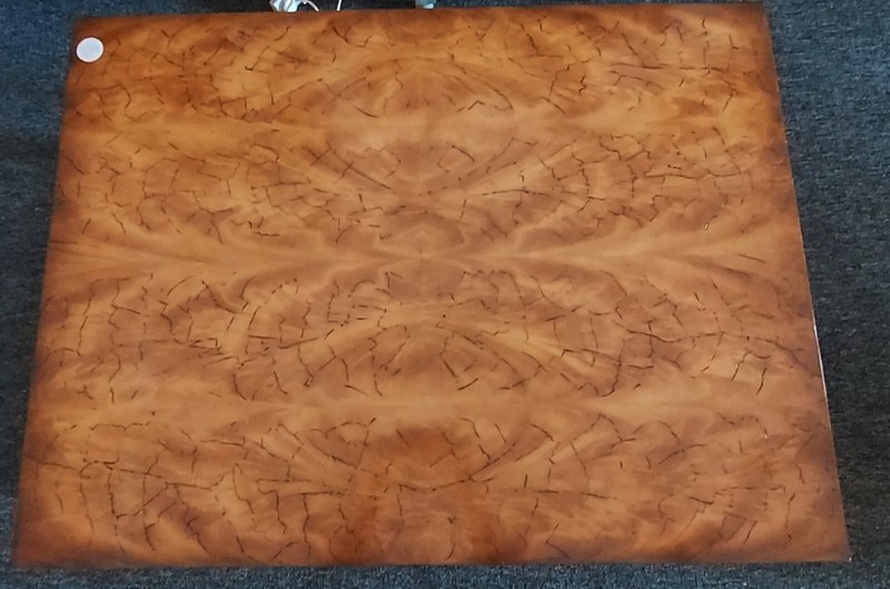SIGNED THEODORE ALEXANDER BEAUTIFUL COFFEE TABLE WITH LEATHER PULLOUTS