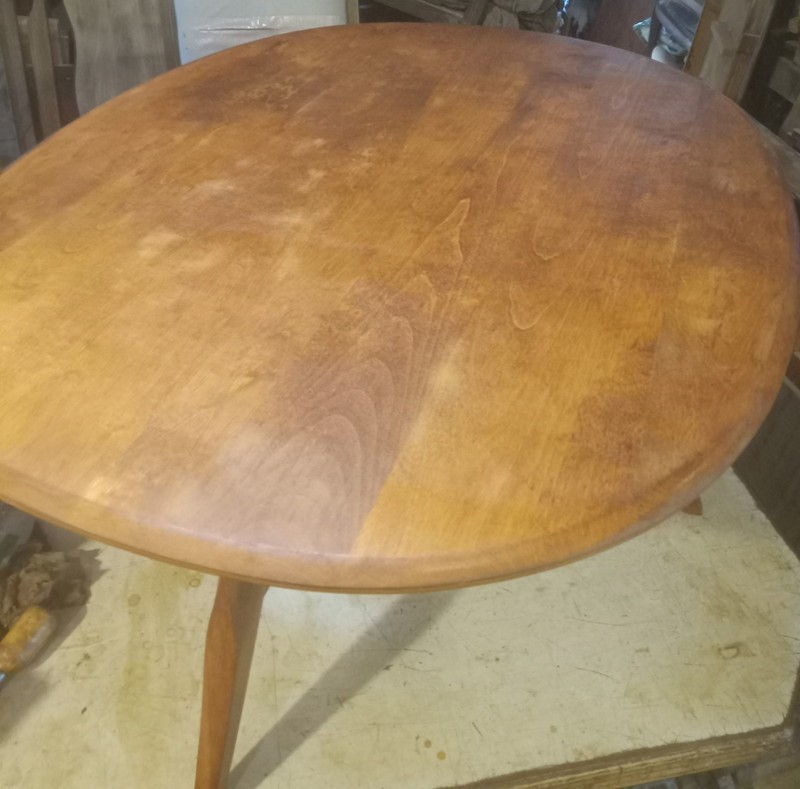 Mid Century Oval Maple Coffee Table by Heywood Wakefield (CT449) gallery