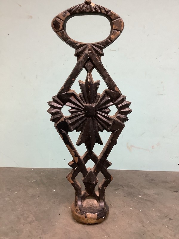 Art Deco Iron and Slate Top Side Table Stand Surface 24 3/4”H gallery