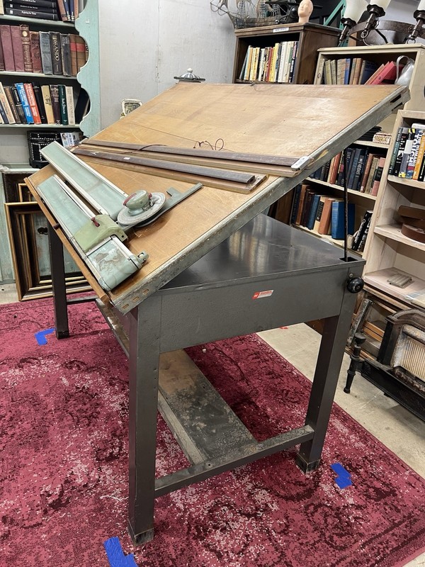 1959 Hamilton Drafting Table With Tracmaster Components