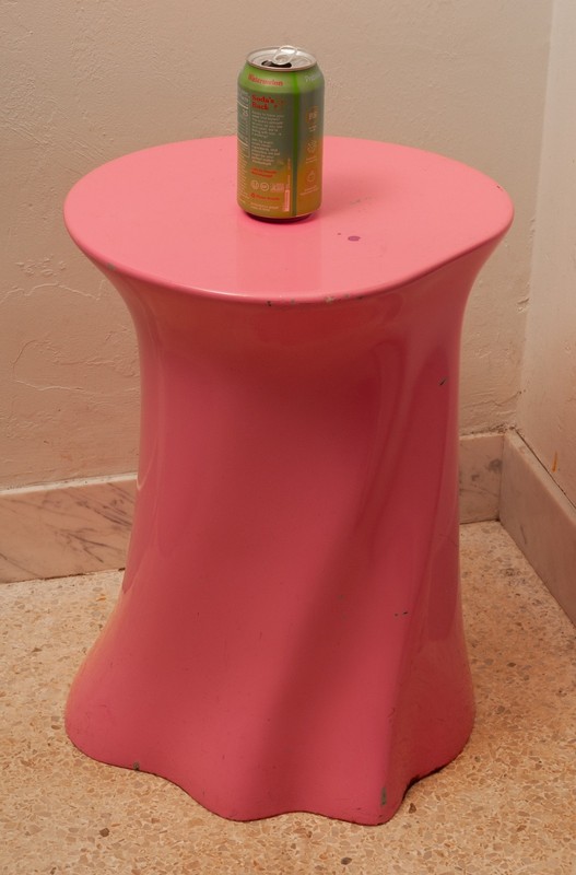 Wendell Castle Signed Original 1969 Pink Gel Coated Fiberglass Biomorphic Table