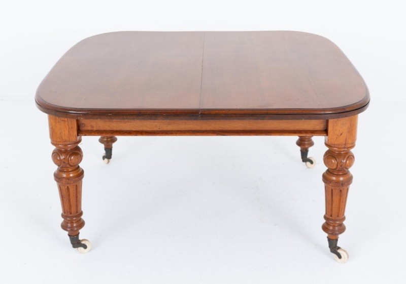 Oak Victorian Dining Table Extending 14 Seater 1860 gallery