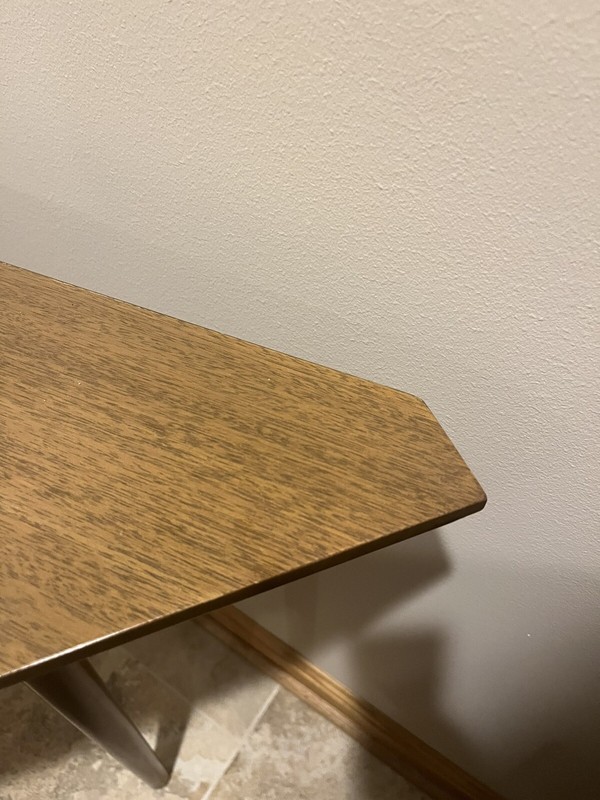 Mid Century Dunbar Edward Wormley triangular end/side Table. gallery