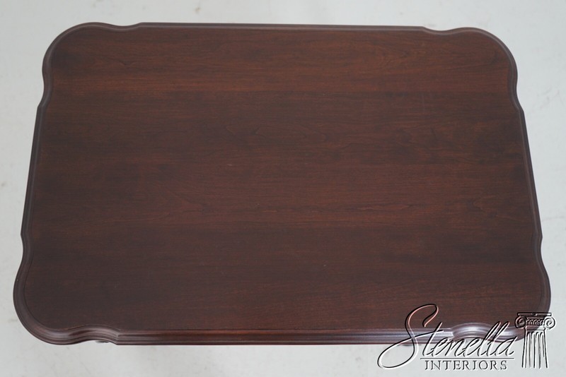 68851: ETHAN ALLEN Georgian Court Cherry Clawfoot Occasional Table gallery