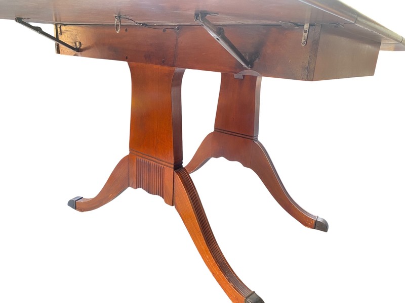 Extensole Extension Mid-Century Vintage Mahogany Leaf Table gallery