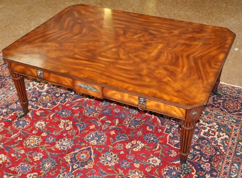 Theodore Alexander Althorp Mahogany Regency Style Cocktail Coffee Table gallery