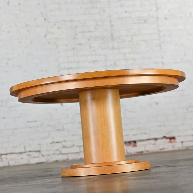 Pedestal Coffee Table by Michael Graves for Craftwood a Div. of Sonnenberg Ind gallery