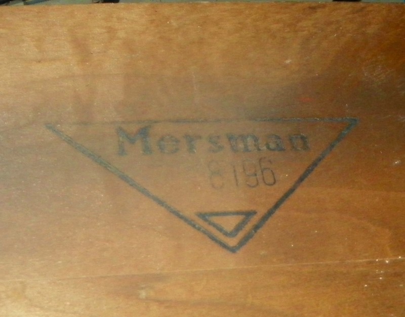 Mid Century Walnut Formica Top End Table / Side Table by Mersman (ET288) gallery