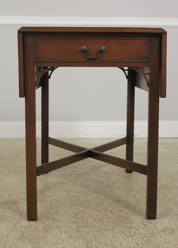 F55946EC: KITTINGER Chippendale Mahogany Pembroke Table gallery