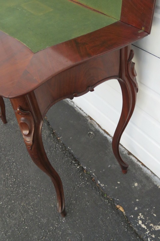 French Late 1800s Card Gaming Console Table 1860 gallery