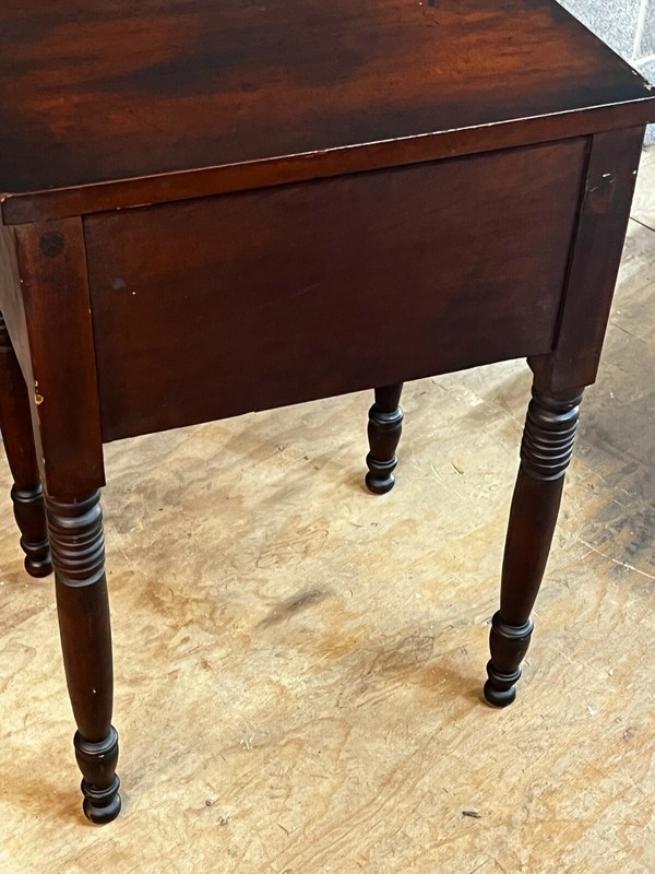 antique cherry table 2 drawer night stand end table work original gallery