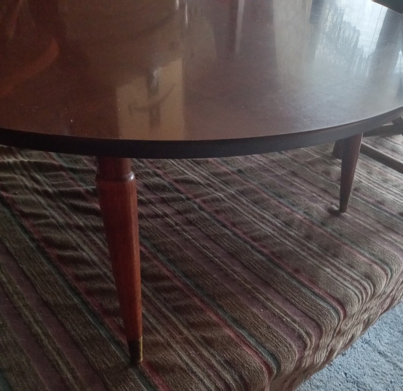 Mid Century Mahogany Formica Top Coffee Table (CT-90) gallery