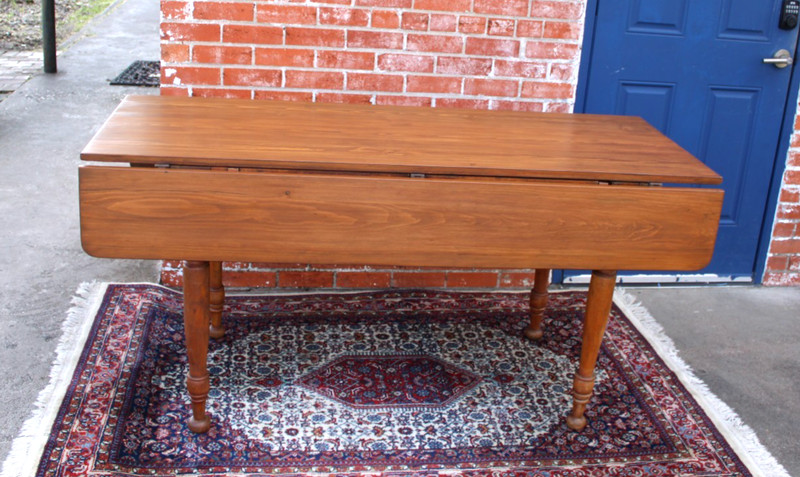 English Antique Pine Drop Leaf Table / Kitchen Table /Dining Table gallery