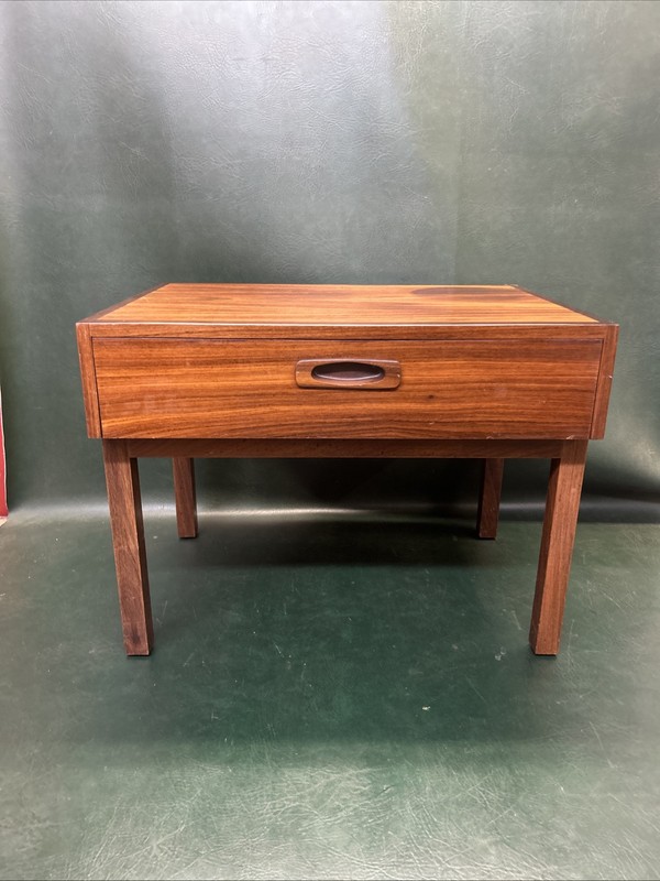 Fine Illum Wikkelso Mid Century Rosewood Folding Snack Table Set ~ Cape Cod gallery
