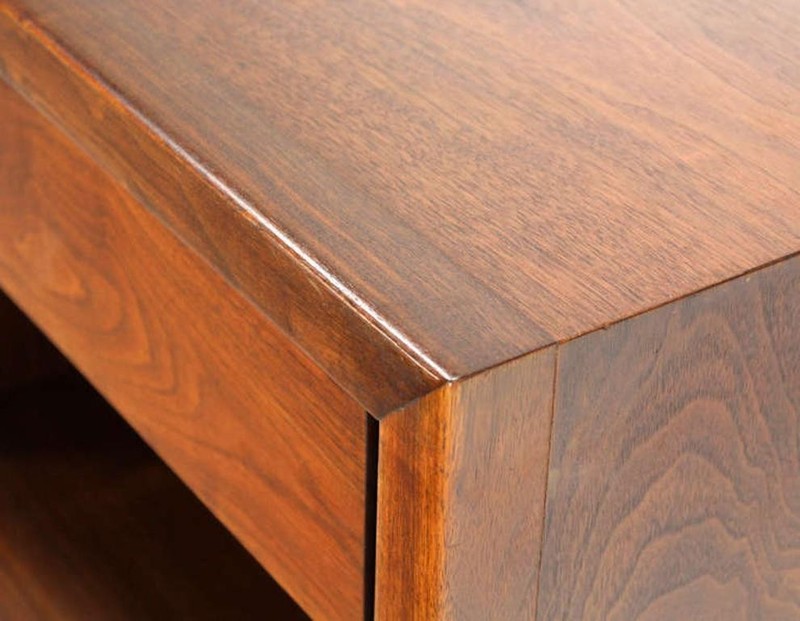 Mid-Century Danish Modern One-Drawer Oiled Walnut Night Stand End Table Baughman gallery