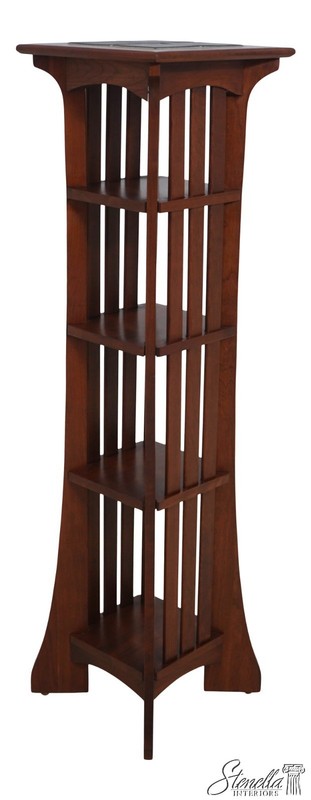 69141: ETHAN ALLEN Arts & Crafts Cherry Tile Top Stand