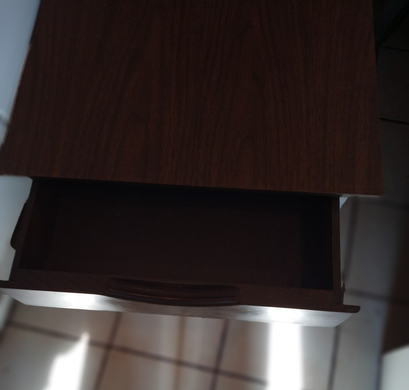 Mid Century Walnut Formica Top End Table / Side Table (ET821) gallery