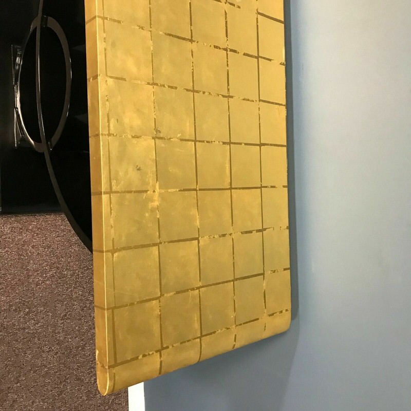 Jay Spectre Post Modern Lacquer and Gold Leaf Eclipse Console gallery