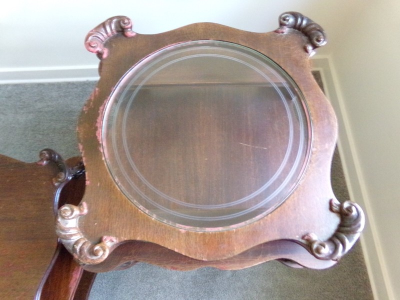 1940'S ANTIQUE COCKTAIL TABLE WITH SIDE TABLES gallery