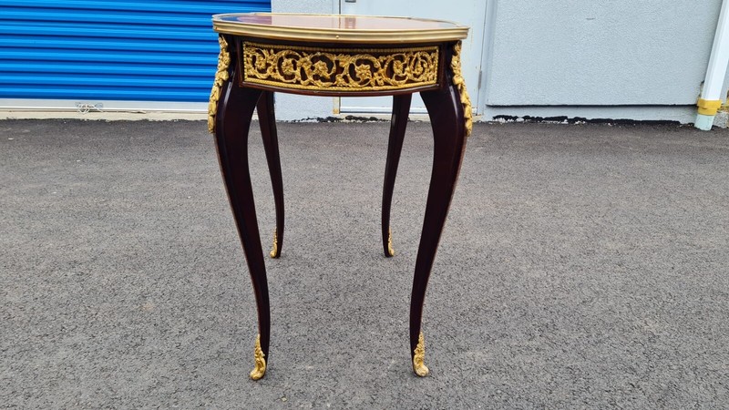 Parquetry French style inlaid Accent table gallery