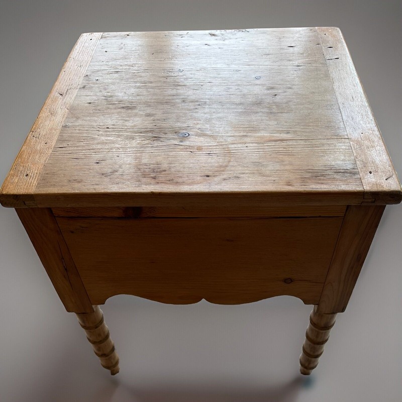 Antique French Pine Commode Table gallery