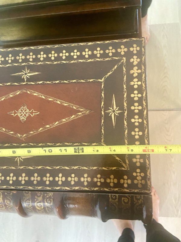 Theodore Alexander Scholars Book End Table With 6 Drawers Large Size-Rare gallery