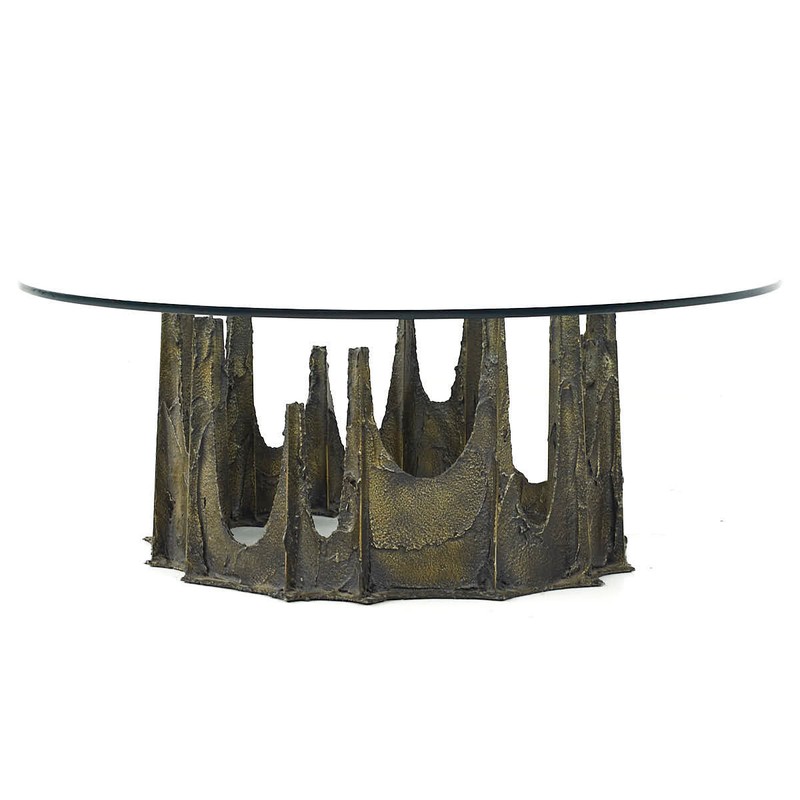 Paul Evans Mid Century 1972 Stalagmite Round Coffee Table gallery